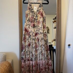 Floral Maxi Dress with Ruffle Detail